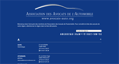 Desktop Screenshot of annuaire.avocats-auto.org